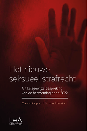 Het nieuwe seksueel strafrecht