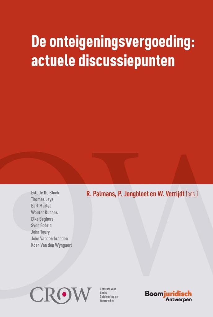 De onteigeningsvergoeding: actuele discussiepunten