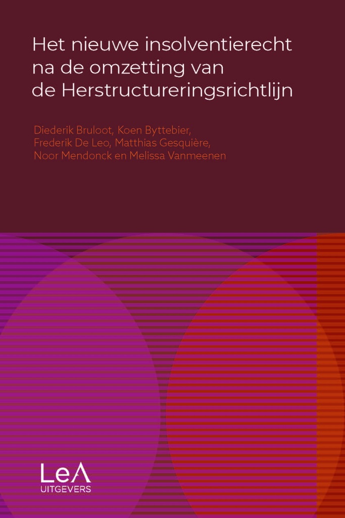 Het nieuwe insolventierecht na de omzetting van de Herstructureringsrichtlijn