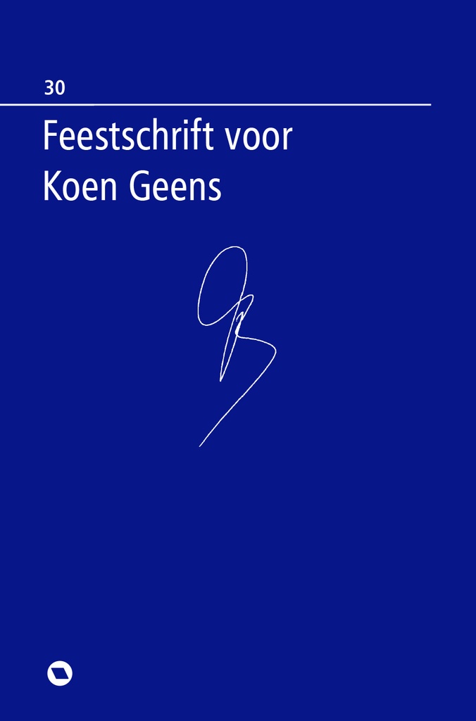 Feestschrift voor Koen Geens
