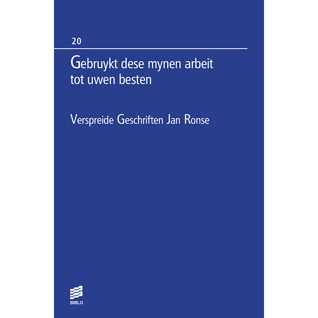 Gebruykt dese mynen arbeit tot uwen besten