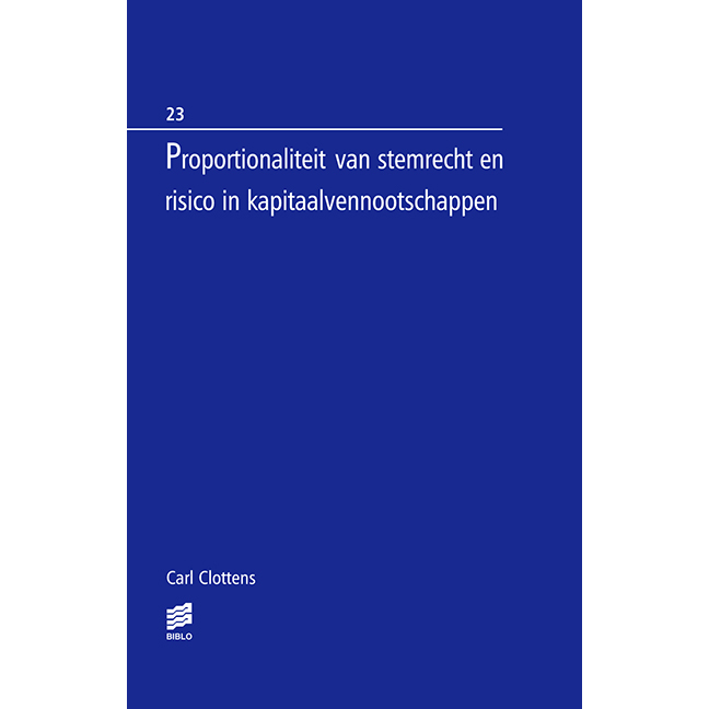 Proportionaliteit van stemrecht en risico in kapitaalvennootschappen