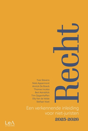 [RECHTINLNJ2526] Recht - Een verkennende inleiding voor niet-juristen 2025-2026