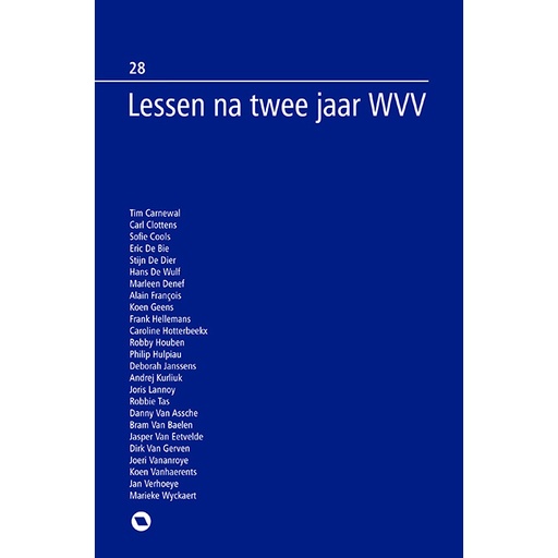 [RONSEBOEK_28] Lessen na twee jaar WVV