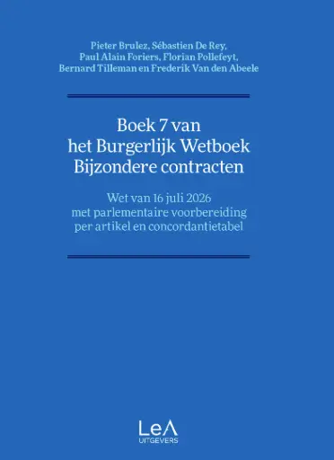 [BOEK7VOORB] Boek 7 van het Burgerlijk Wetboek - Bijzondere contracten